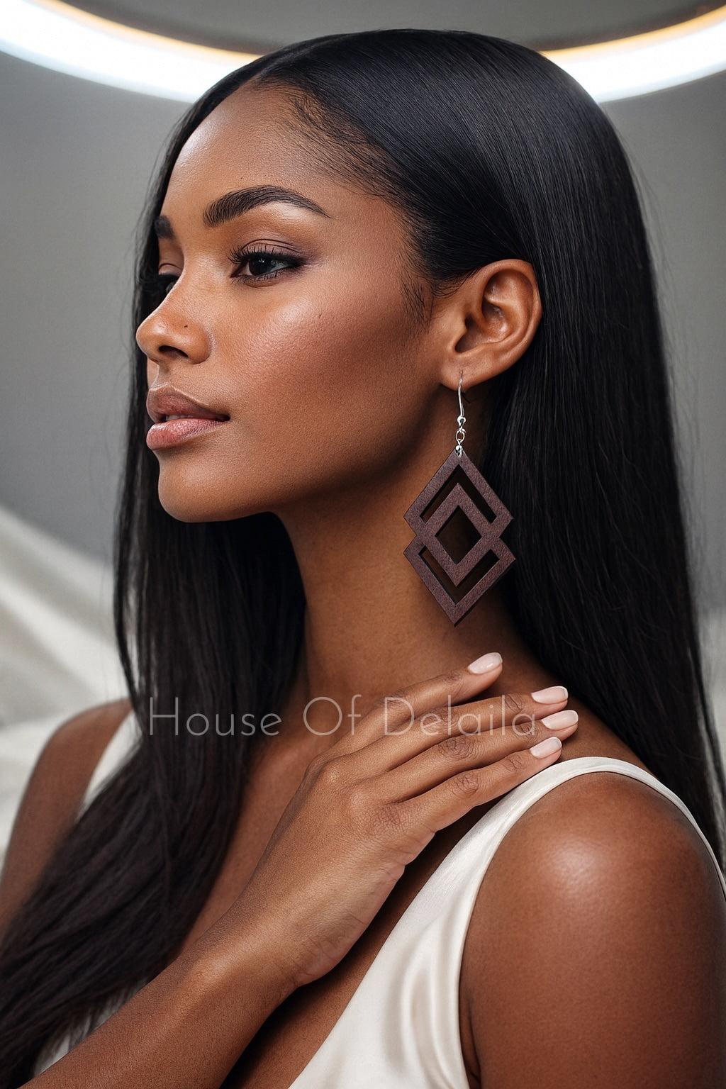 Alora Brown Drop Earrings