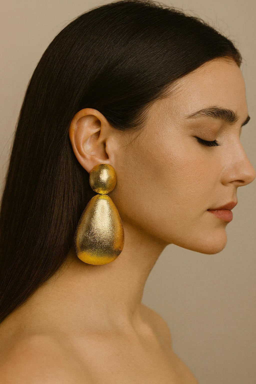 Tear Drop Statement Earrings